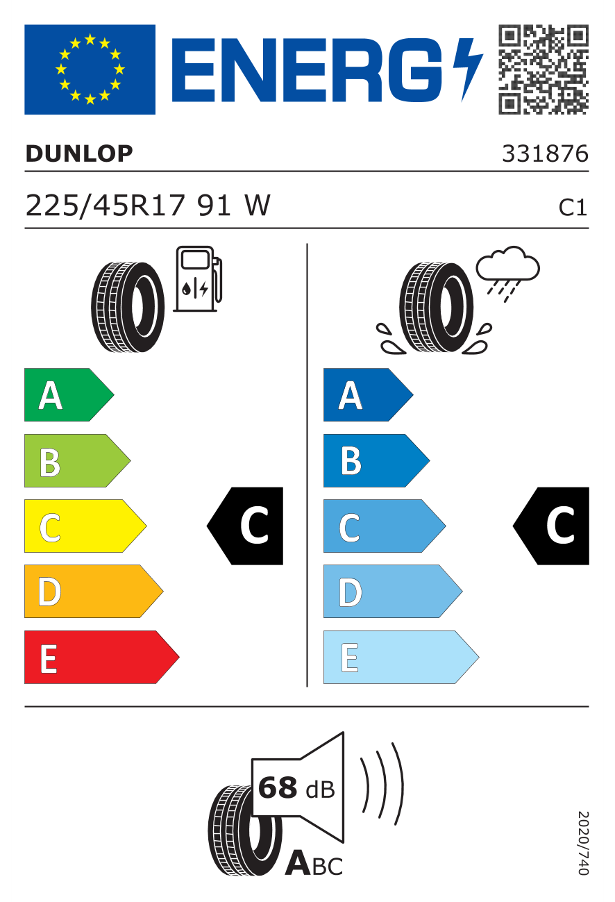 Image of tyre specifications with eprel code 663650